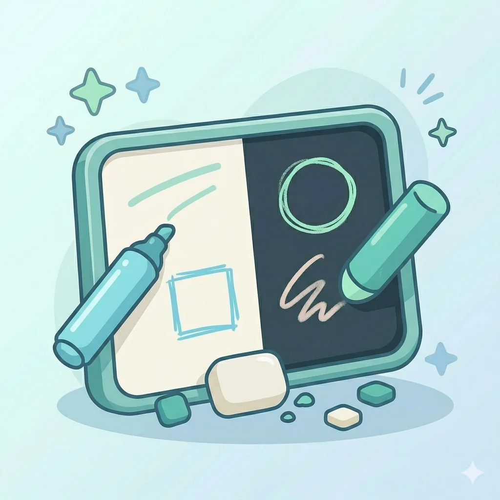 Whiteboard Blackboard Pad