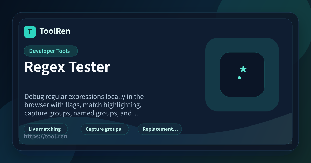 Regex Tester Online: Match, Replace & Explain Patterns